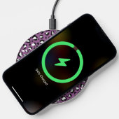 Leopard Pattern, Leopard Spots, Purple Leopard Wireless Charger (Phone)