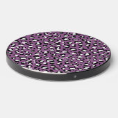 Leopard Pattern, Leopard Spots, Purple Leopard Wireless Charger (Front 2)