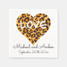 Leopard pattern - Love Napkins