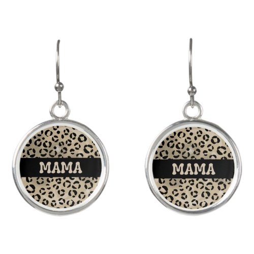 Leopard Pattern Mama Print Earrings