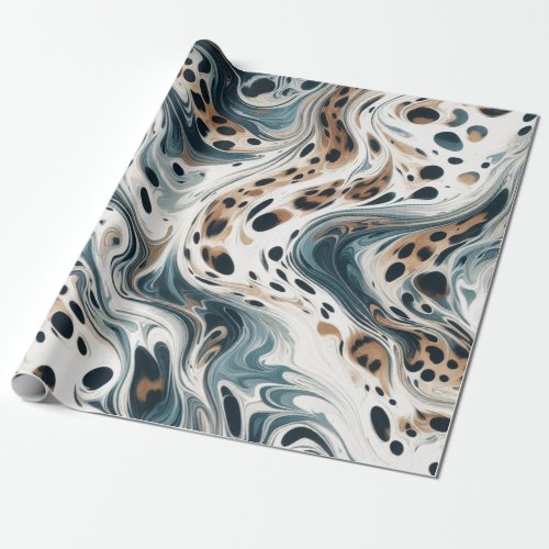 Leopard Pattern Milky Way  Wrapping Paper