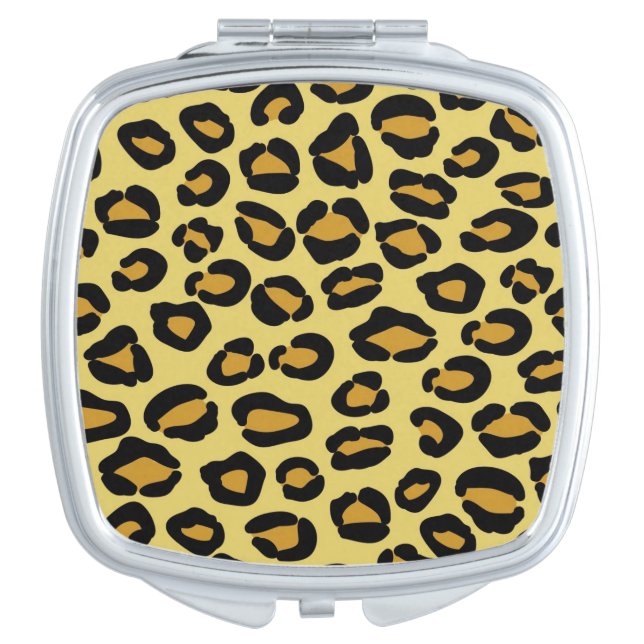 Leopard Pattern Mirror For Makeup (Front)
