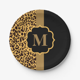 Leopard Pattern Paper Plates