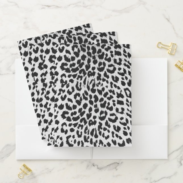 Leopard Pattern Pocket Folder (In Situ)