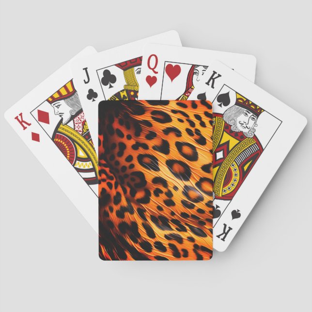 Leopard Pattern Poker Cards (Back)