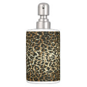 Leopard Pattern Print Bath Set (Front)