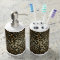 Leopard Pattern Print Bath Set