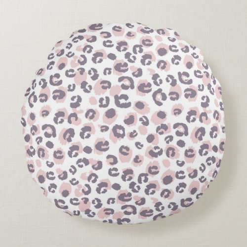 Leopard Pattern Round Pillow