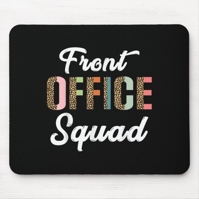 Leopard Pattern School Secretary Admin Front Offic Mouse Pad (Front)
