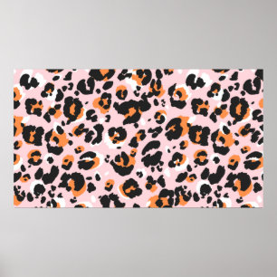 Leopard pattern seamless. Classic leo texture. Tir Poster