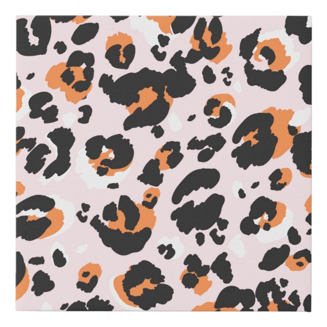 Leopard pattern seamless. Classic leo texture. Tre Faux Canvas Print (Front)