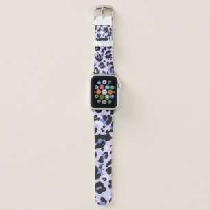 Leopard pattern seamless. Purple leo skin texture. Apple Watch Band
