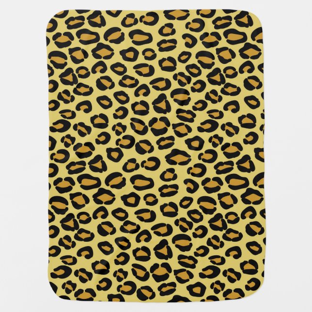 Leopard Pattern Stroller Blanket (Front)