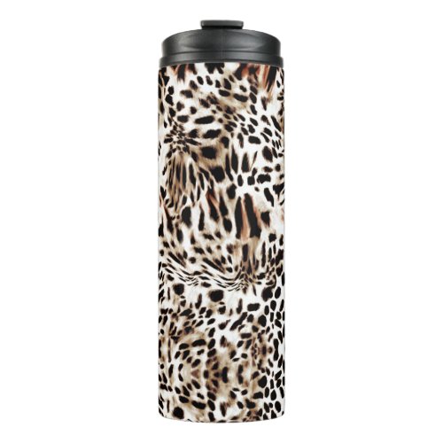 Leopard Pattern Thermal Tumbler