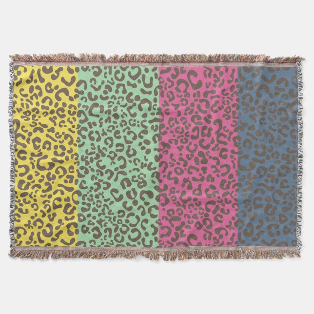 Leopard Pattern  Throw Blanket (Front)