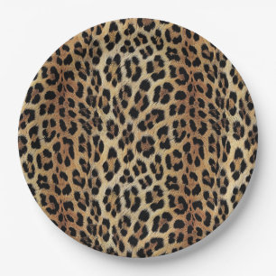 Leopard pattern, tiger, leopard skin, fashionable, paper plates