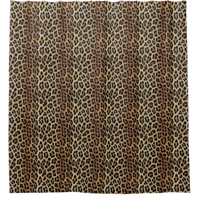 Leopard pattern, tiger, leopard skin, fashionable, shower curtain (Front)