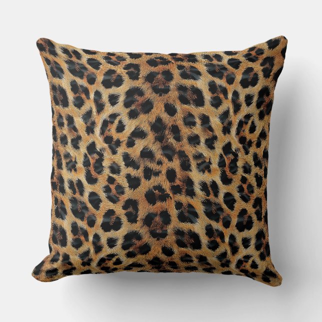Leopard pattern, tiger, leopard skin, fashionable, throw pillow (Front)
