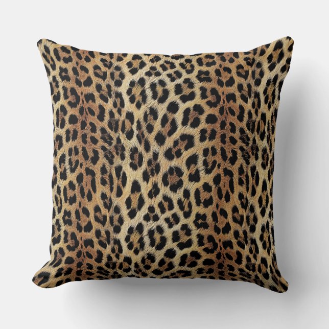 Leopard pattern, tiger, leopard skin, fashionable, throw pillow (Front)