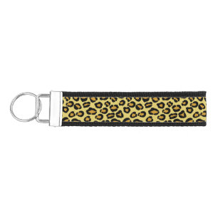 Leopard Pattern Wrist Keychain