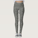 Leopard Patterned Gray on Charcoal Leggings<br><div class="desc">Get ready to get comfy in these stretchy, all-over printed leggings featuring a classic leopard print pattern in pale gray on a charcoal background. Perfect for fall weather, wear them with your favorite pair of boots and a slouchy sweater for a look that is on-trend with a hint of edge....</div>