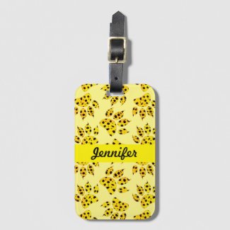 Leopard Paw Print Add Name