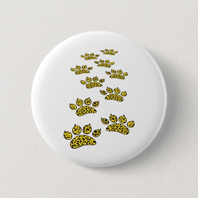 Leopard Paw Print Button (Front)