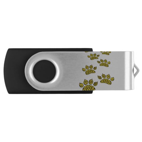 Leopard Paw Print Flash Drive