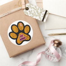 Leopard Paw Print Fur Mama Dog Cat Lovers