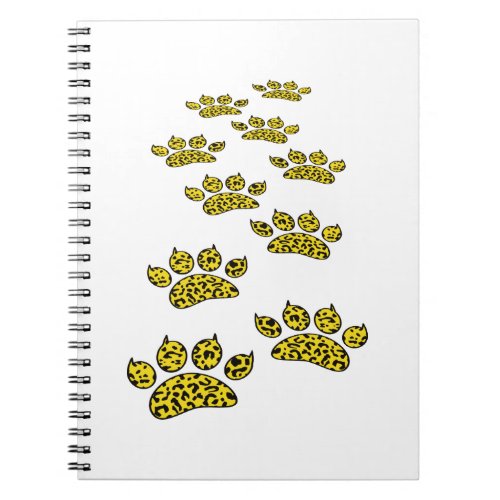 Leopard Paw Print Notebook