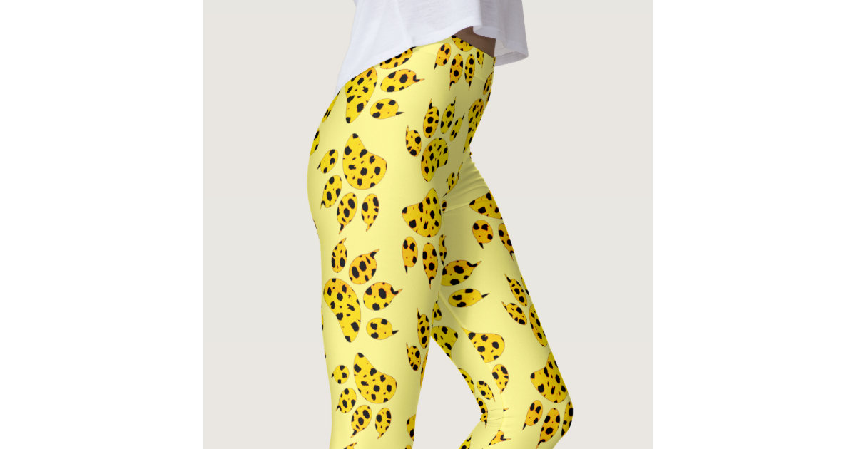 Fashion Pattern Print Leggings for Women,Cozy Beautiful Soft Printed  Workout Legging Pants,Leopard/paw/Love Legging Pants