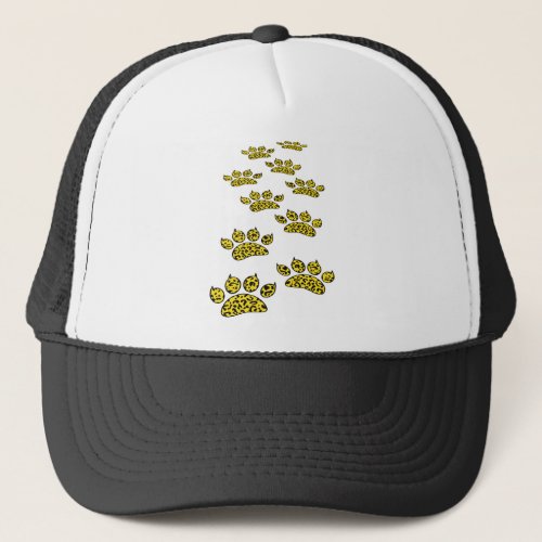 Leopard Paw Print Trucker Hat