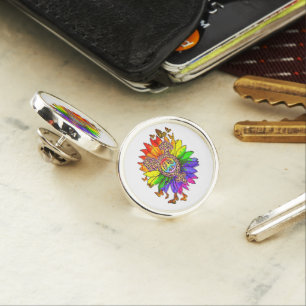 Leopard Pe Sign LGBT Pride Month Lapel Pin