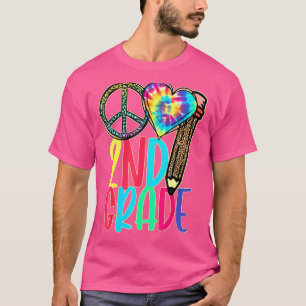 Leopard Peace Out Second Grade 2nd Grade First Day T-Shirt