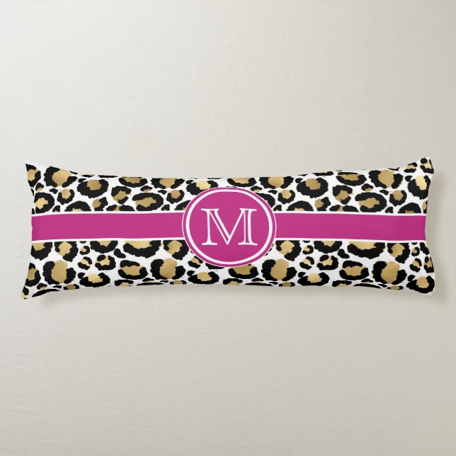 Leopard Personalized Body Pillow (Front)