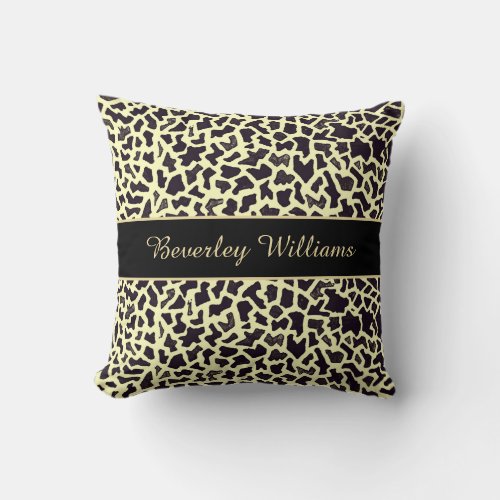 Leopard Personalized Office Decor Pillows