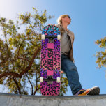 Leopard Personalized Skateboard Deck<br><div class="desc">Colorful skateboard deck with stylish design</div>