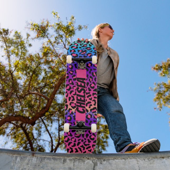 Leopard Personalized Skateboard Deck (Outdoor 1)