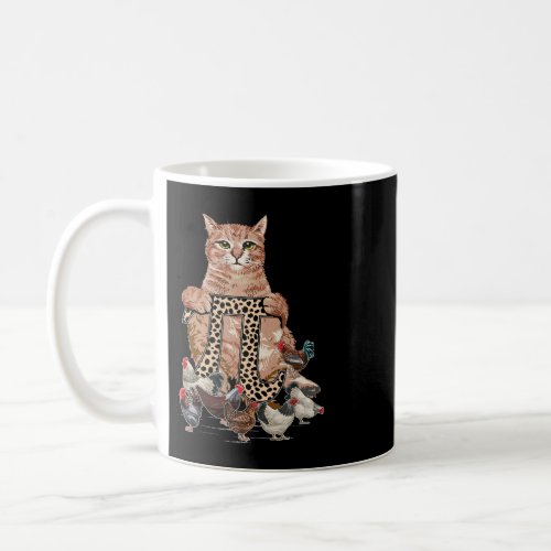 Leopard Pi Symbol Chicken Cat Lover Coffee Mug
