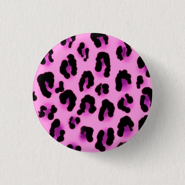 leopard pinback button (Front)