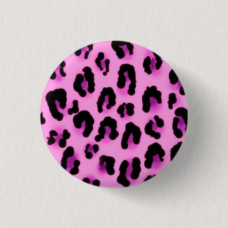 leopard pinback button