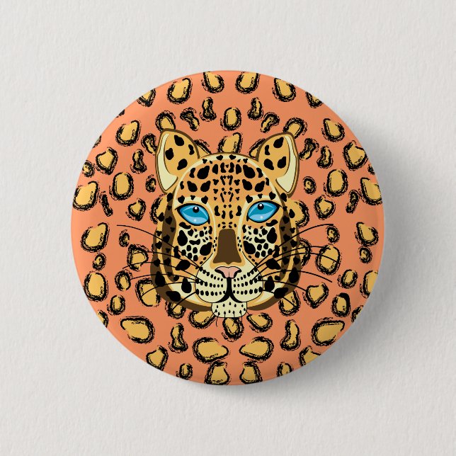 Leopard Pinback Button (Front)