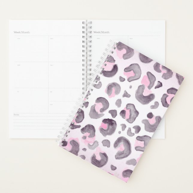 Leopard Pink and Brown  Planner (Display)