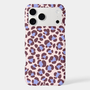 Leopard Pink Brown Blue iPhone 17 Pro Max Case