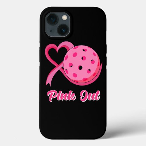 Leopard Pink Out Pickleball Tackle Breast Cancer A iPhone 13 Case