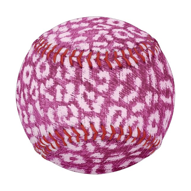 leopard pink print baseball (Front)