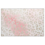 Leopard pink watercolor pattern fabric