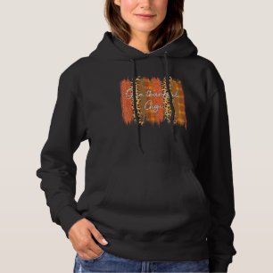Leopard Plaid One Thankful Gigi Blessed Fall Thank Hoodie