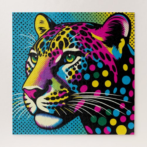 Leopard Pop Art 600 Piece Puzzle