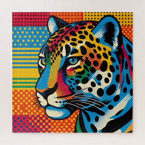 Leopard Pop Art 600 Piece Puzzle